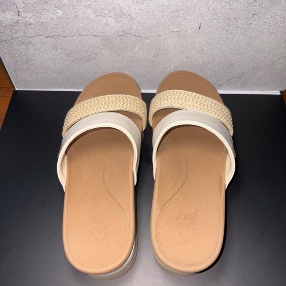 Reef Women's Sandals in Cream and Tan - Picture 2 of 10